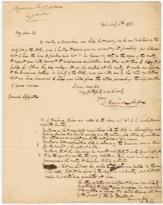 Letter to Lafayette