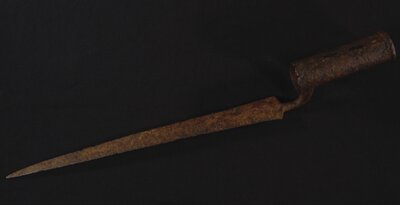 Hand-Forged English Bayonet. Model “Brown Bess”