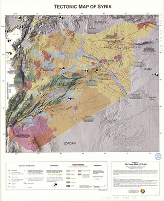 Tectonic Map of Syria