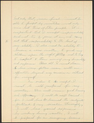 Cornell University Orientation 100 term paper, "What I want from my education." 1944.