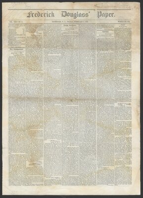 Frederick Douglass' paper February 9, 1855 (1 of 4)